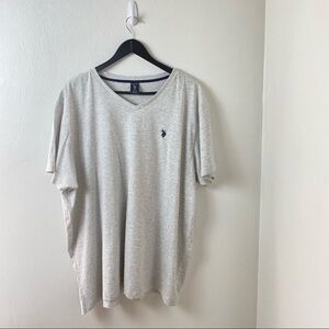 Men US Polo Assn T Shirt Gray Sz XXL